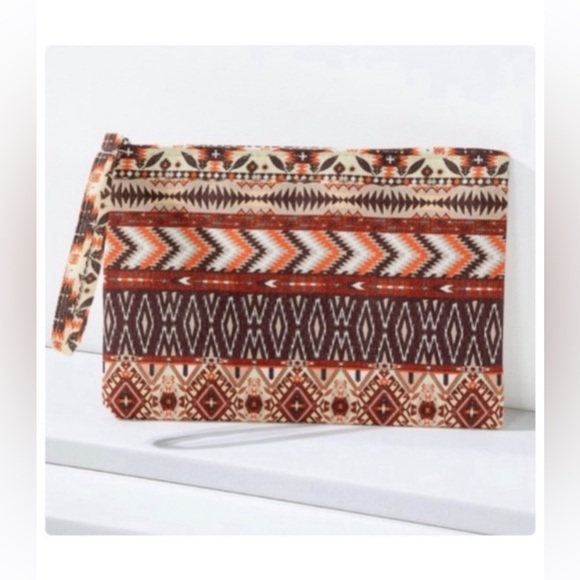 ✌🏼 #3401 Sandy Canyon Boho Aztec Wristlet - Picture 4 of 8